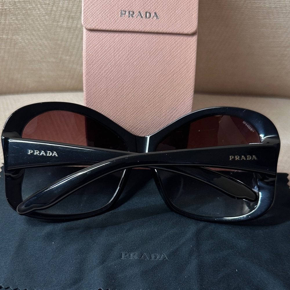 Prada Oversized Black Sunglasses - Picture 2 of 10
